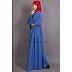 Classic abaya with Lace work - Electric Blue Classic abaya with Lace work - Electric Blue